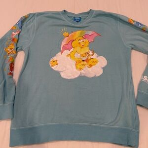 BSR by Sami Ryan Blue Sweatshirt with Care Bear and Cloud Design